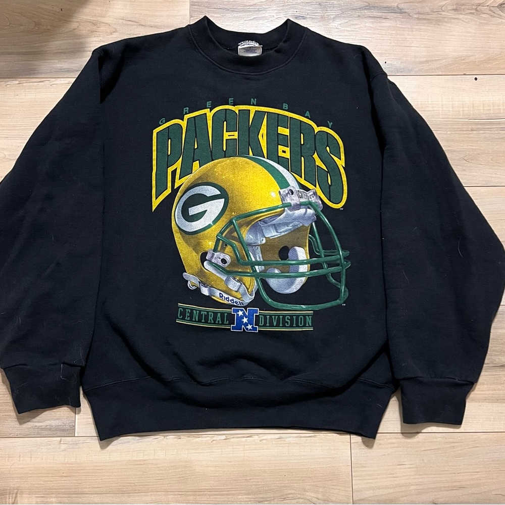 Vintage Green Bay Packers NFC Central Sweatshirt Mens Large1990s NFL Pro Player